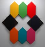X Cross acrylic on 14 plywood panels 1.5 Metres square